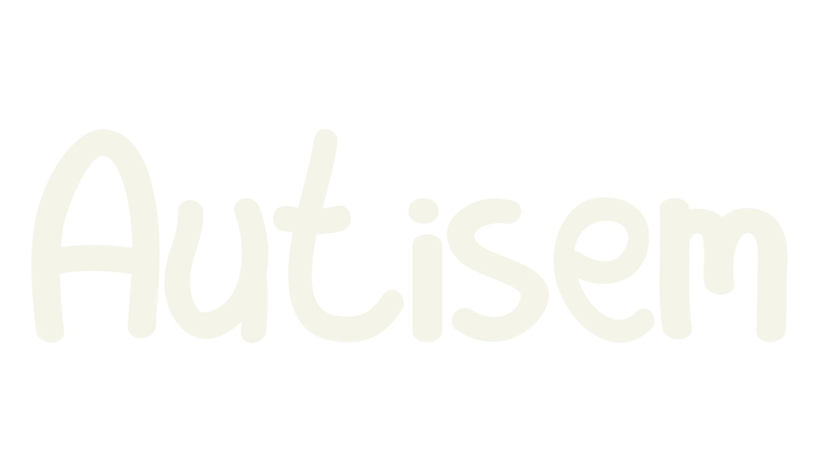 Autisem, logo font preview