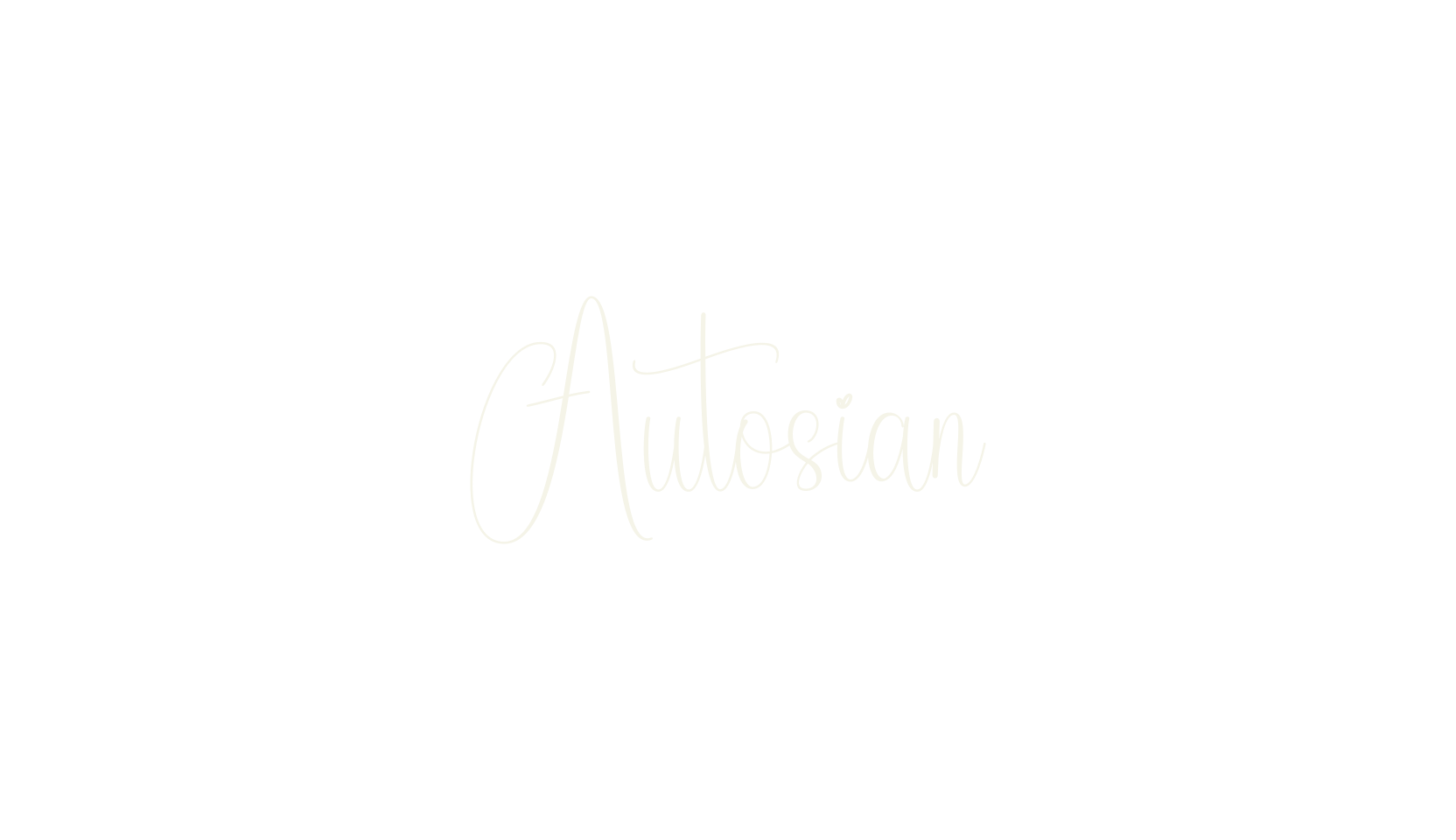 Autosian, handwriting font preview