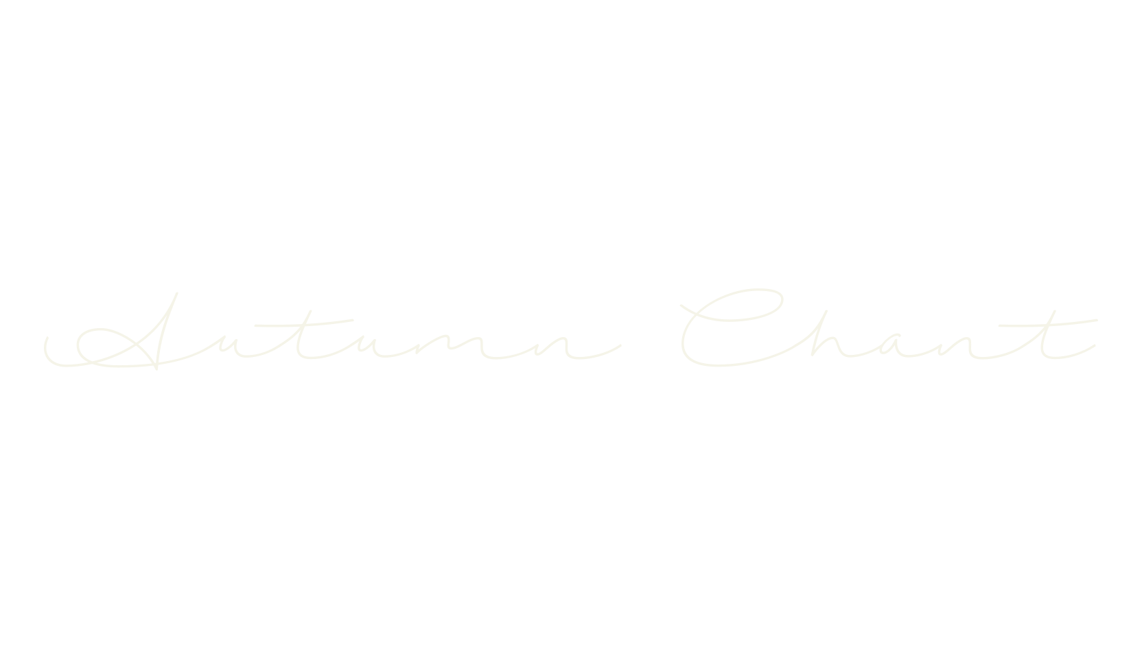 Autumn Chant, cursive font preview