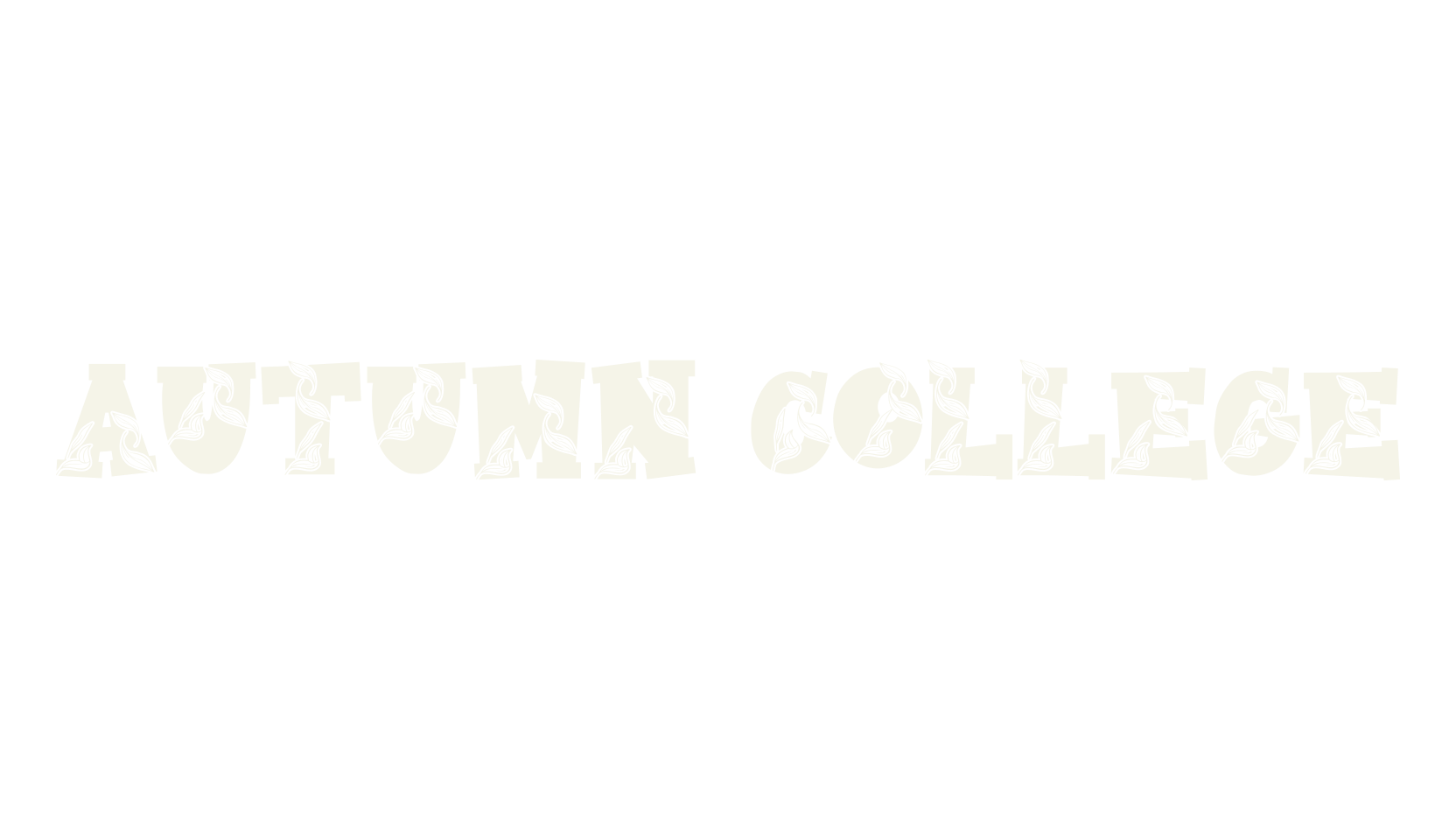 Autumn College, autumn font preview
