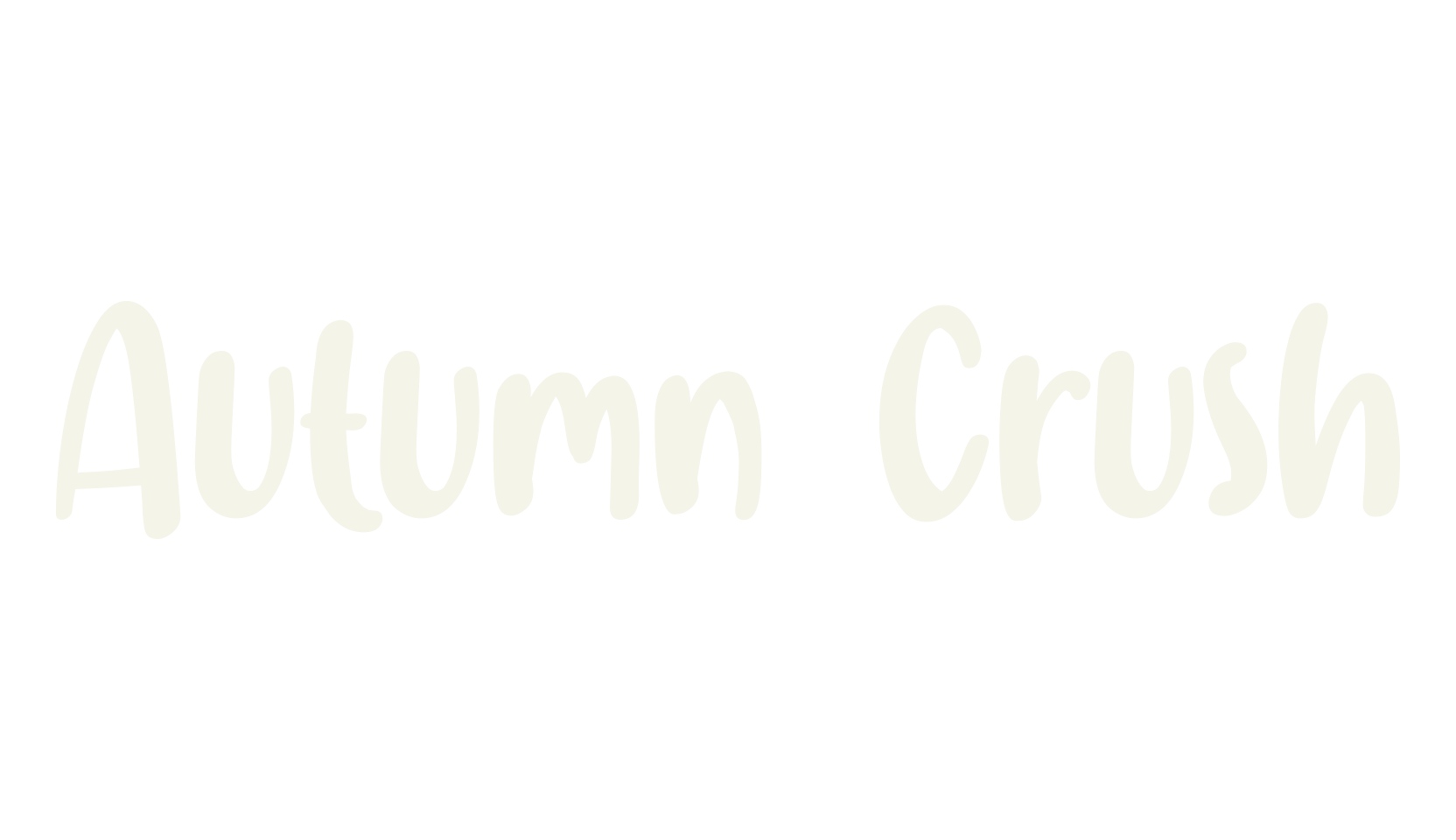 Autumn Crush, autumn font preview