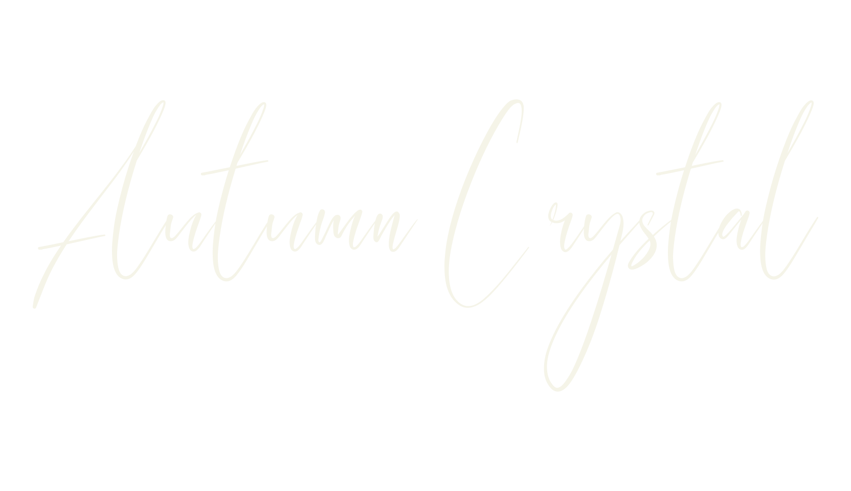 Autumn Crystal, calligraphy font preview
