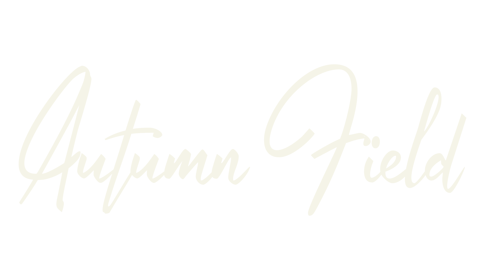 Autumn Field, cursive font preview
