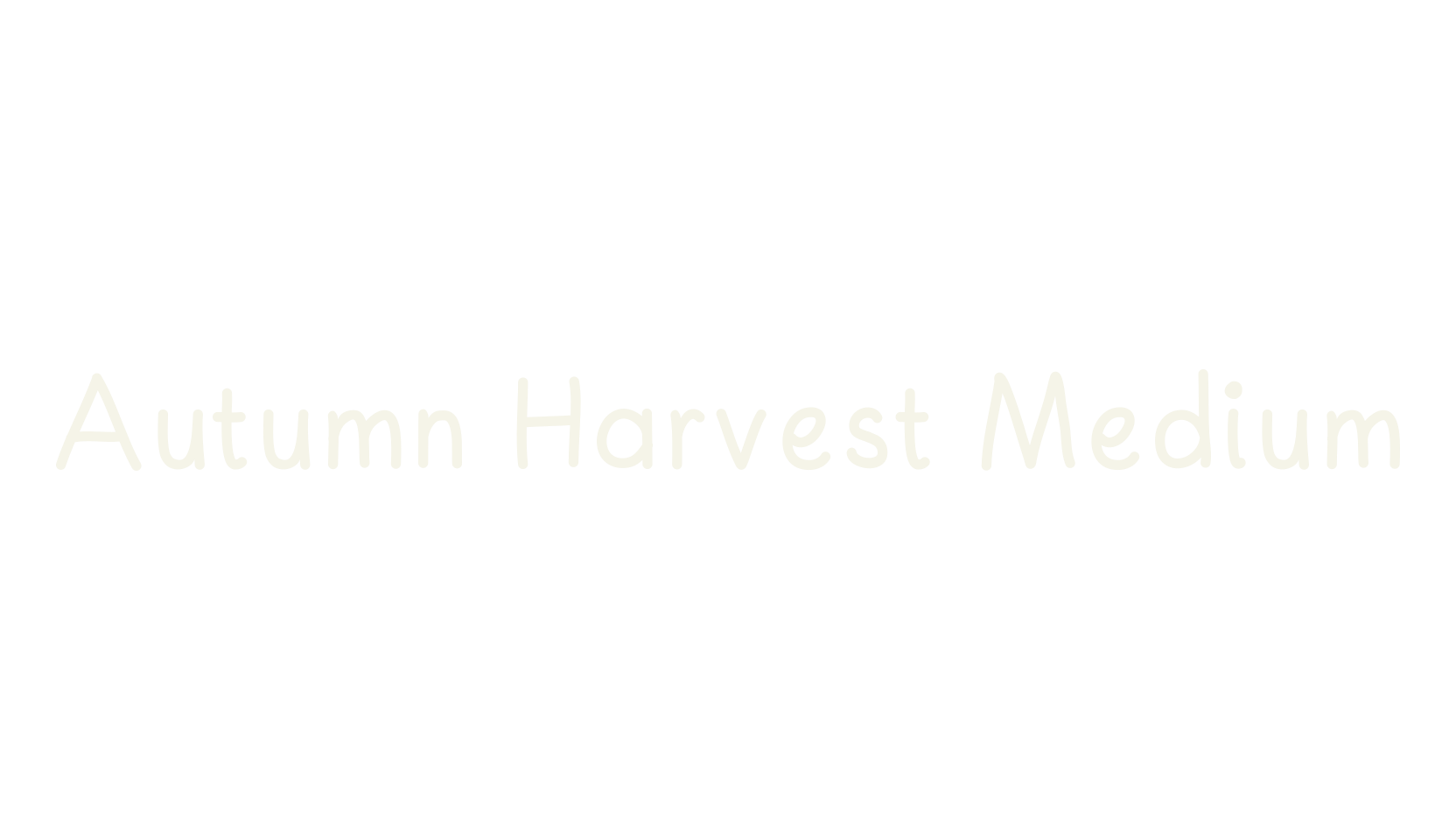 Autumn Harvest Medium, sans serif font preview