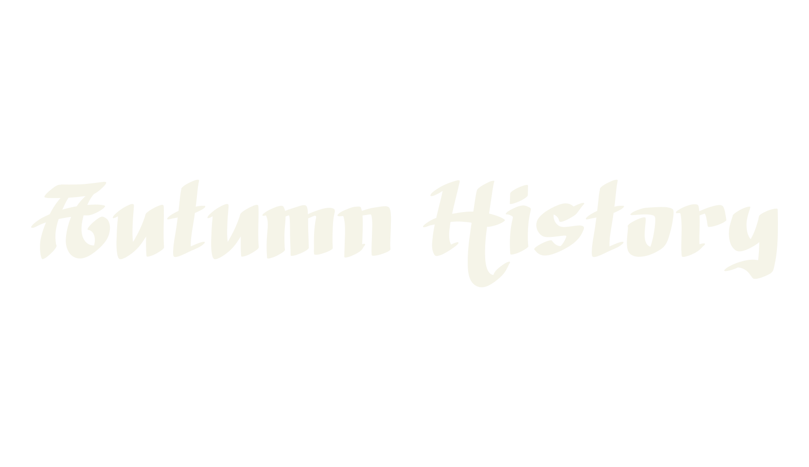 Autumn History, cool font preview
