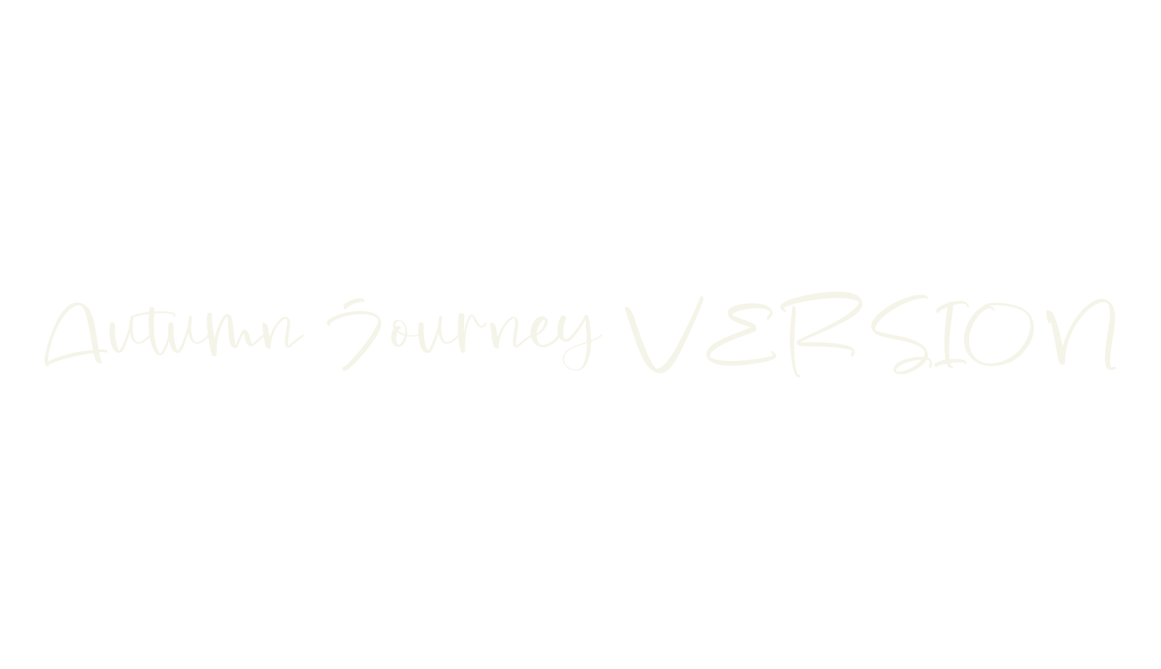 Autumn Journey VERSION, script font preview