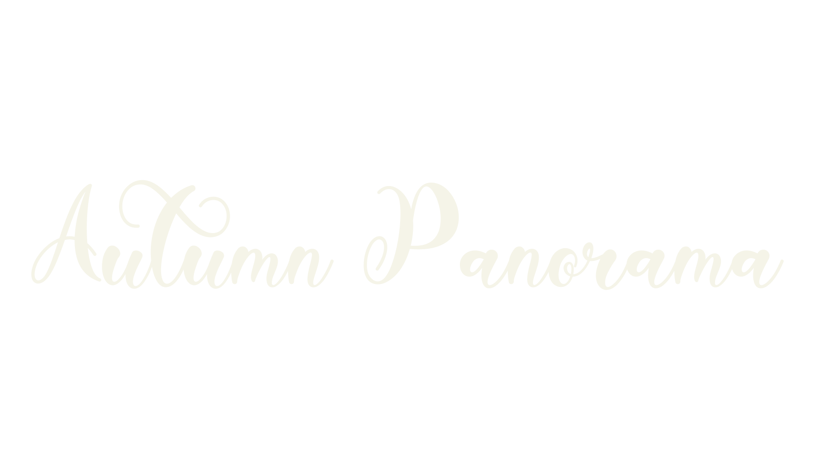 Autumn Panorama, autumn font preview