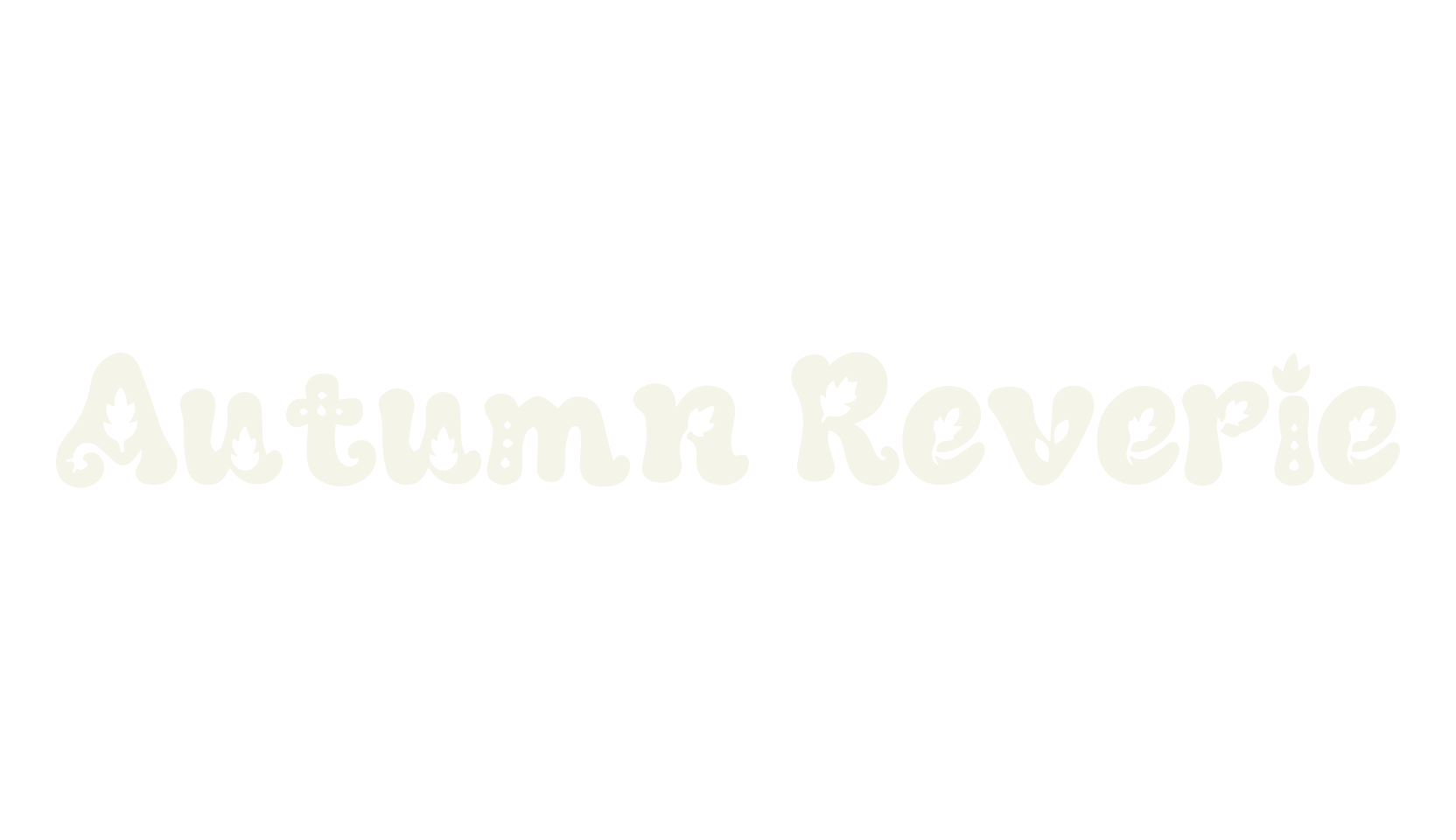 Autumn Reverie, fall font preview