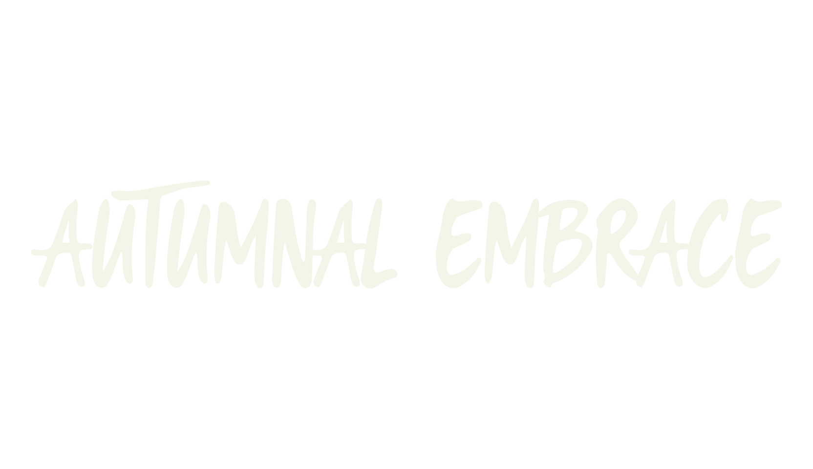 Autumnal Embrace, autumn font preview