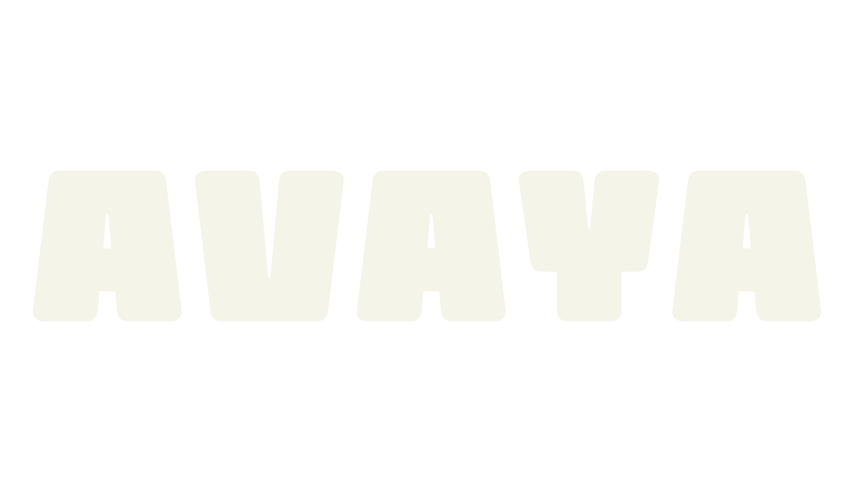 AVAYA, bold font preview