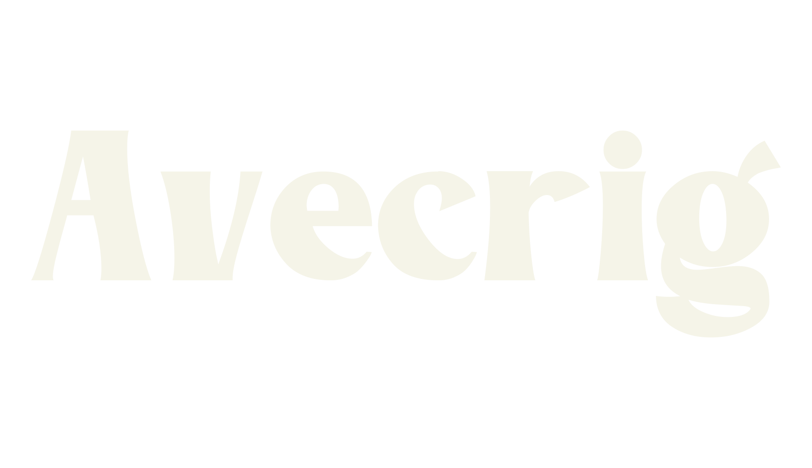 Avecrig, modern font preview