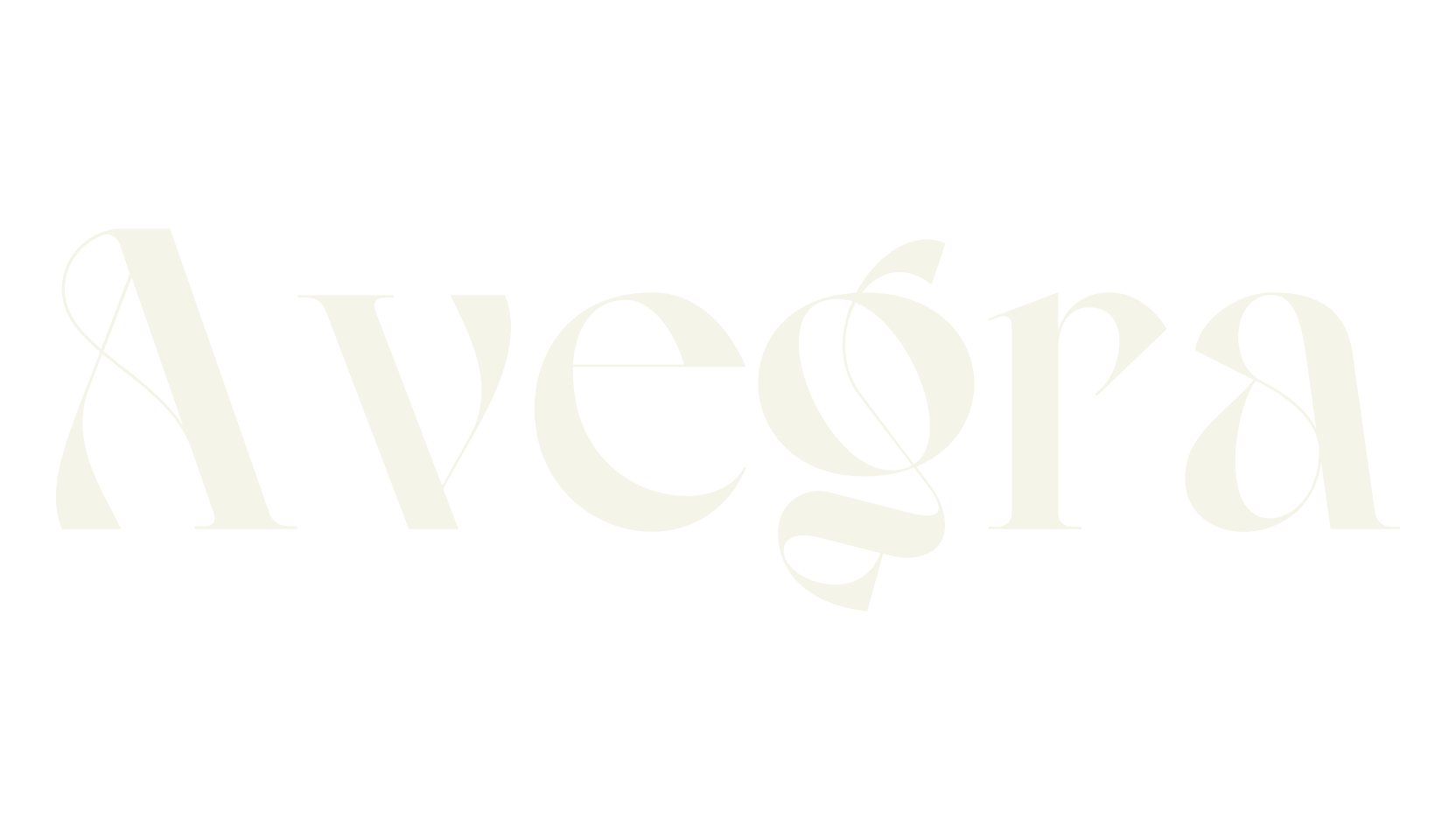 Avegra, cursive font preview