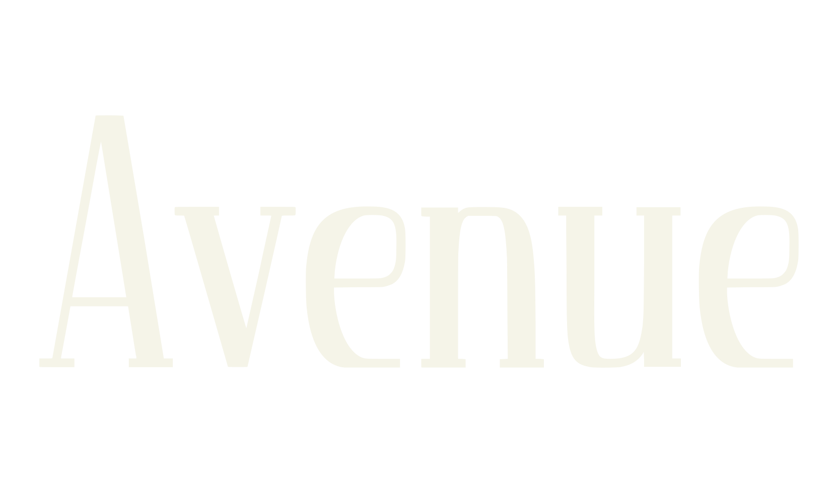 Avenue, condensed font preview