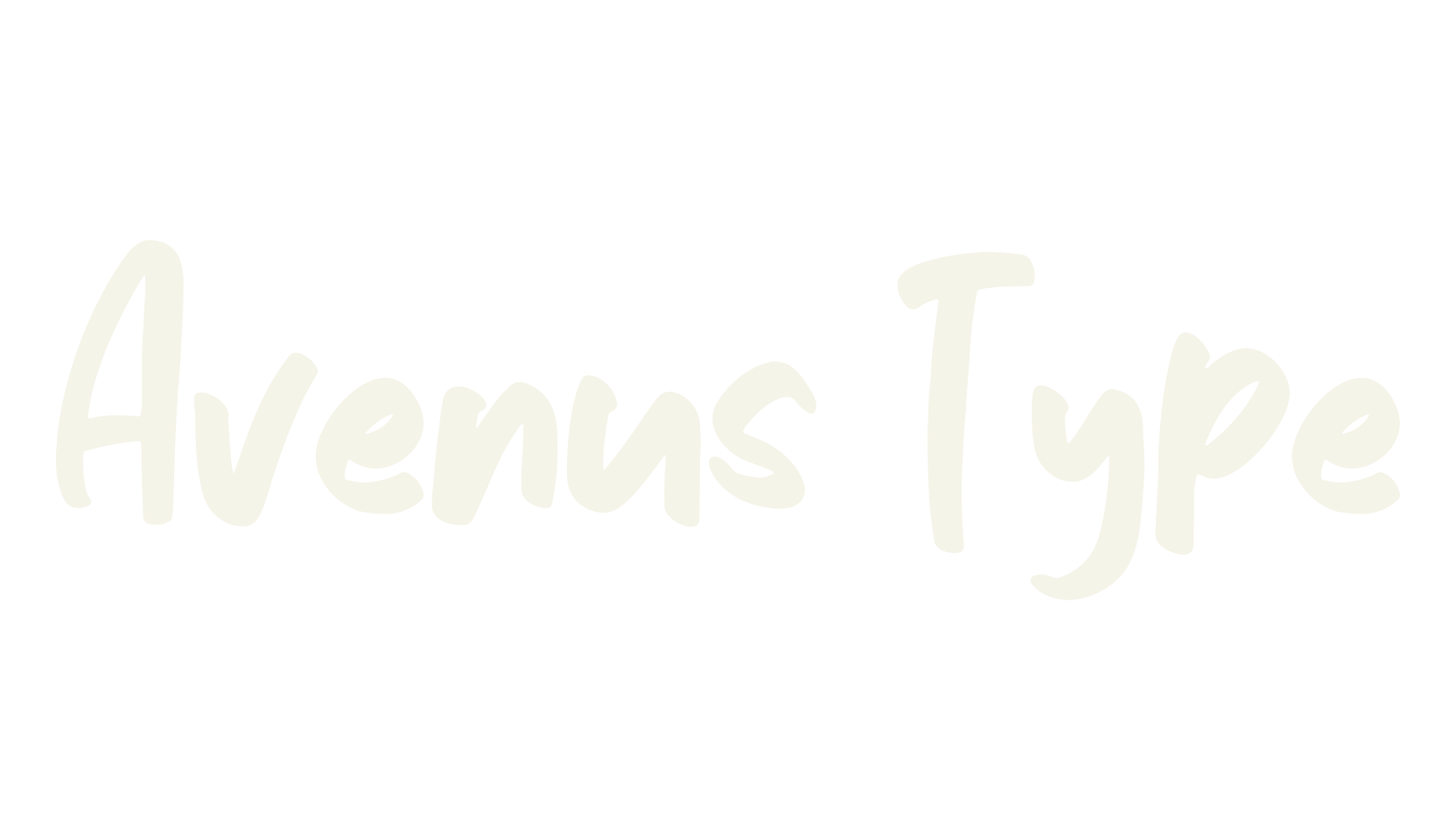 Avenus Type, cute font preview