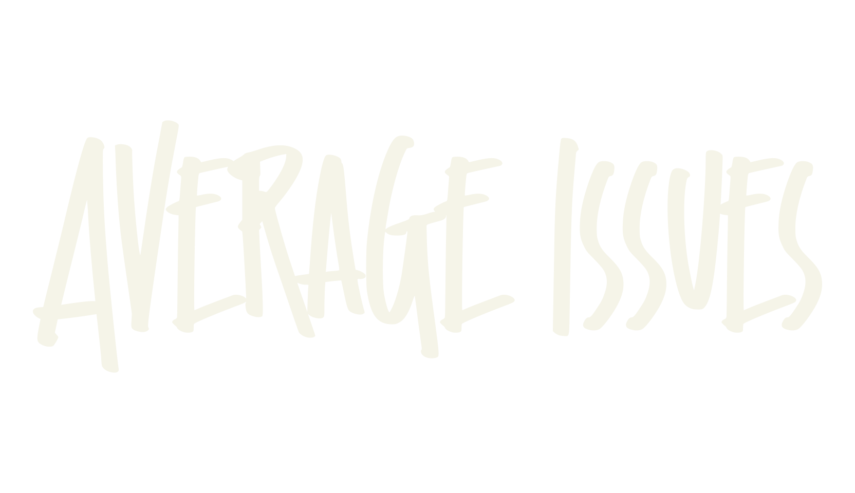 Average Issues, cool font preview