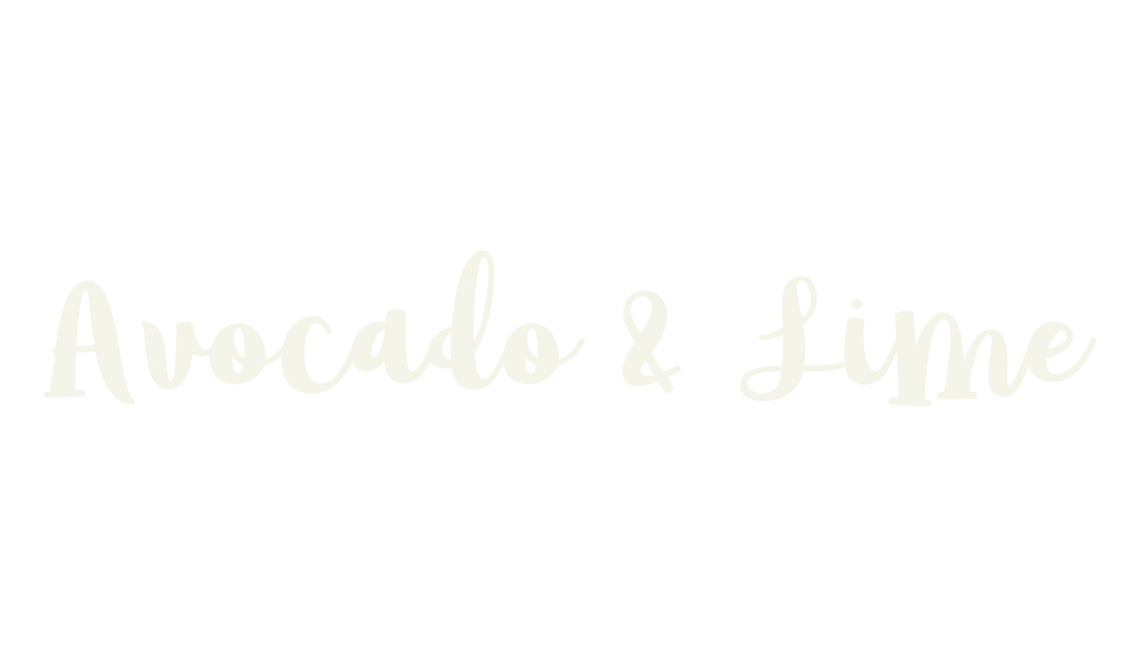 Avocado & Lime, fashion script font preview