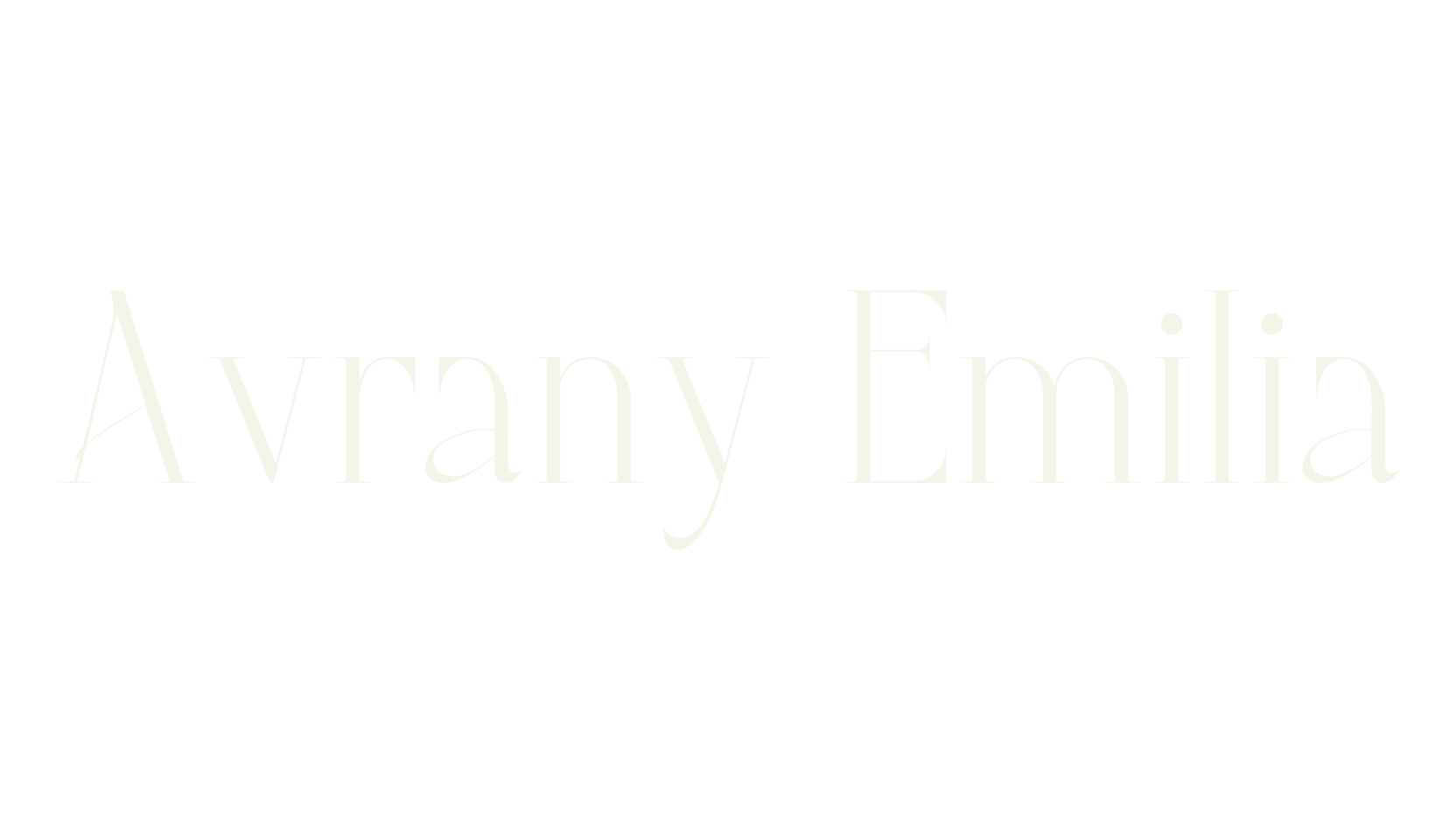 Avrany Emilia, serif font preview
