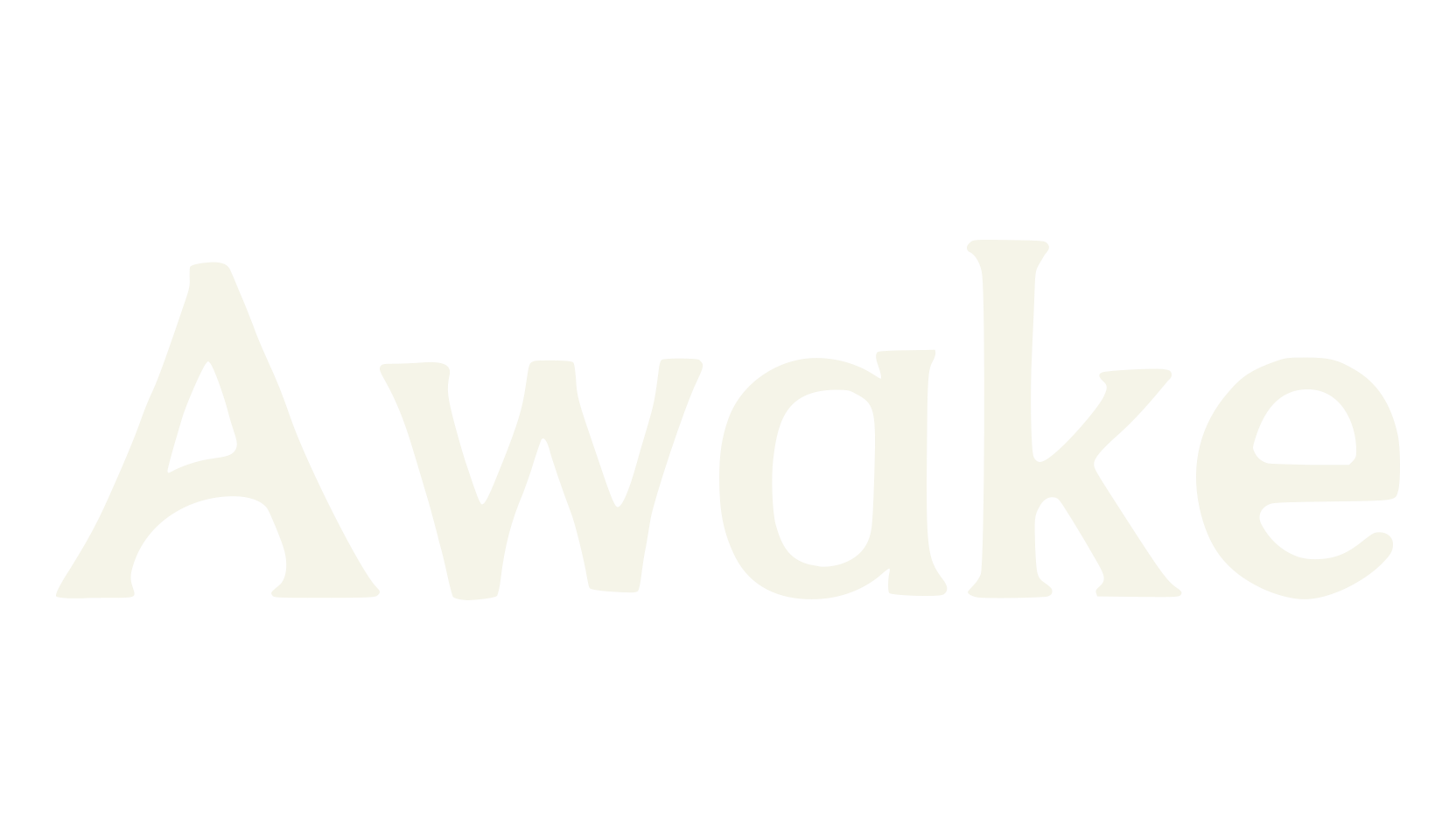 Awake, bold font preview