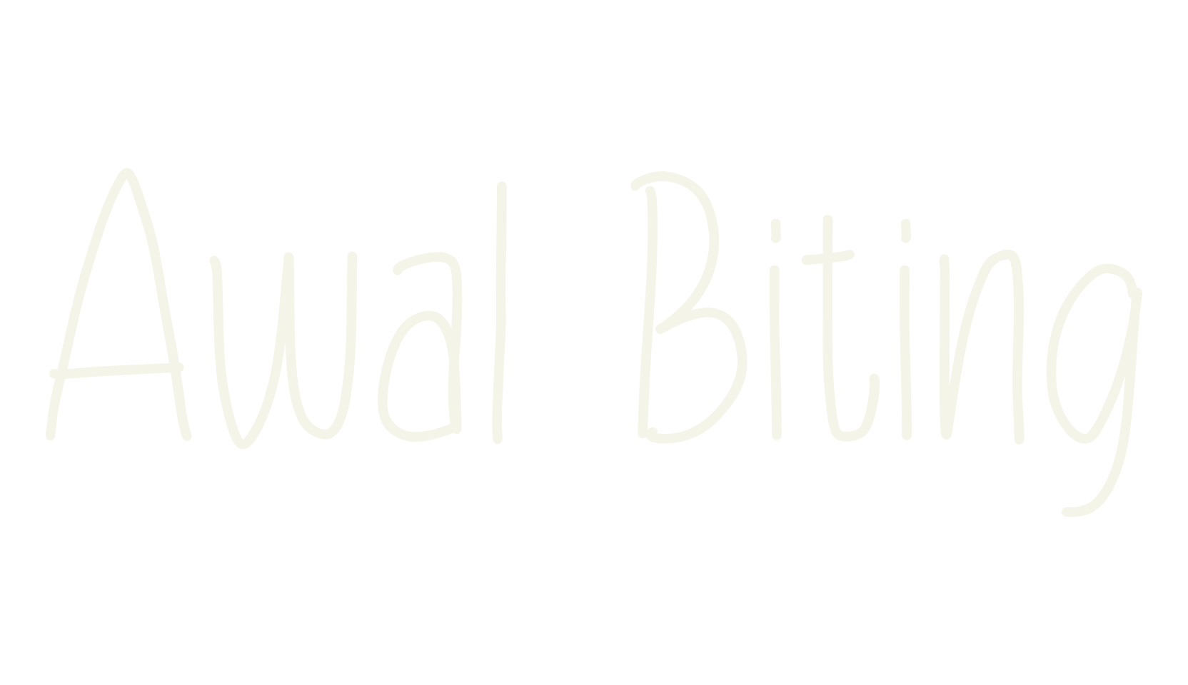 Awal Biting, handwriting font preview