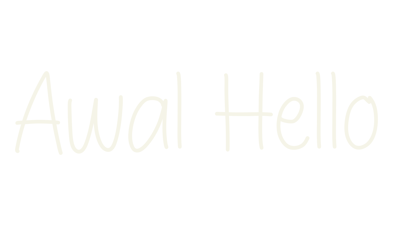 Awal Hello, handwriting font preview