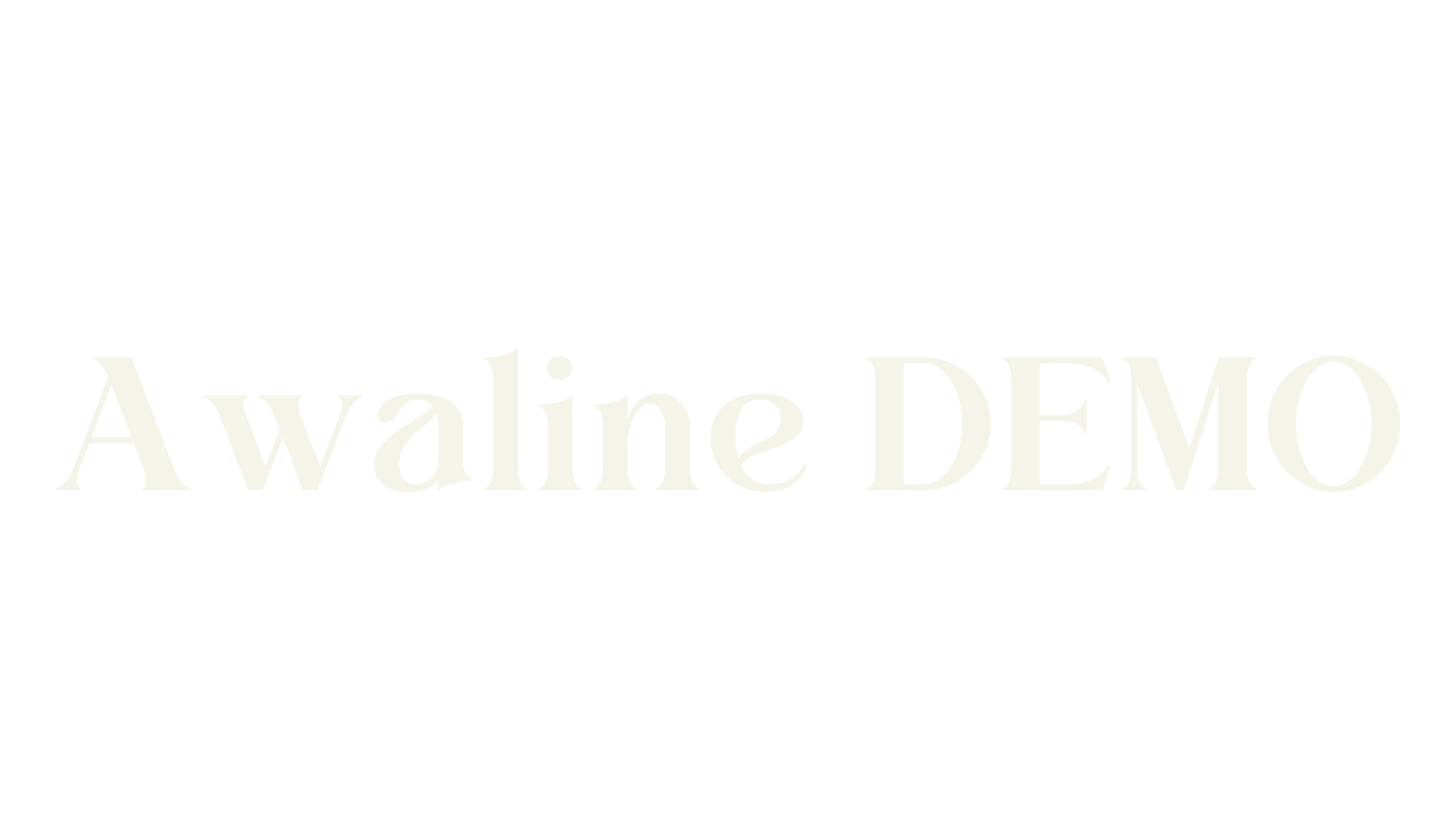 Awaline DEMO, serif font preview