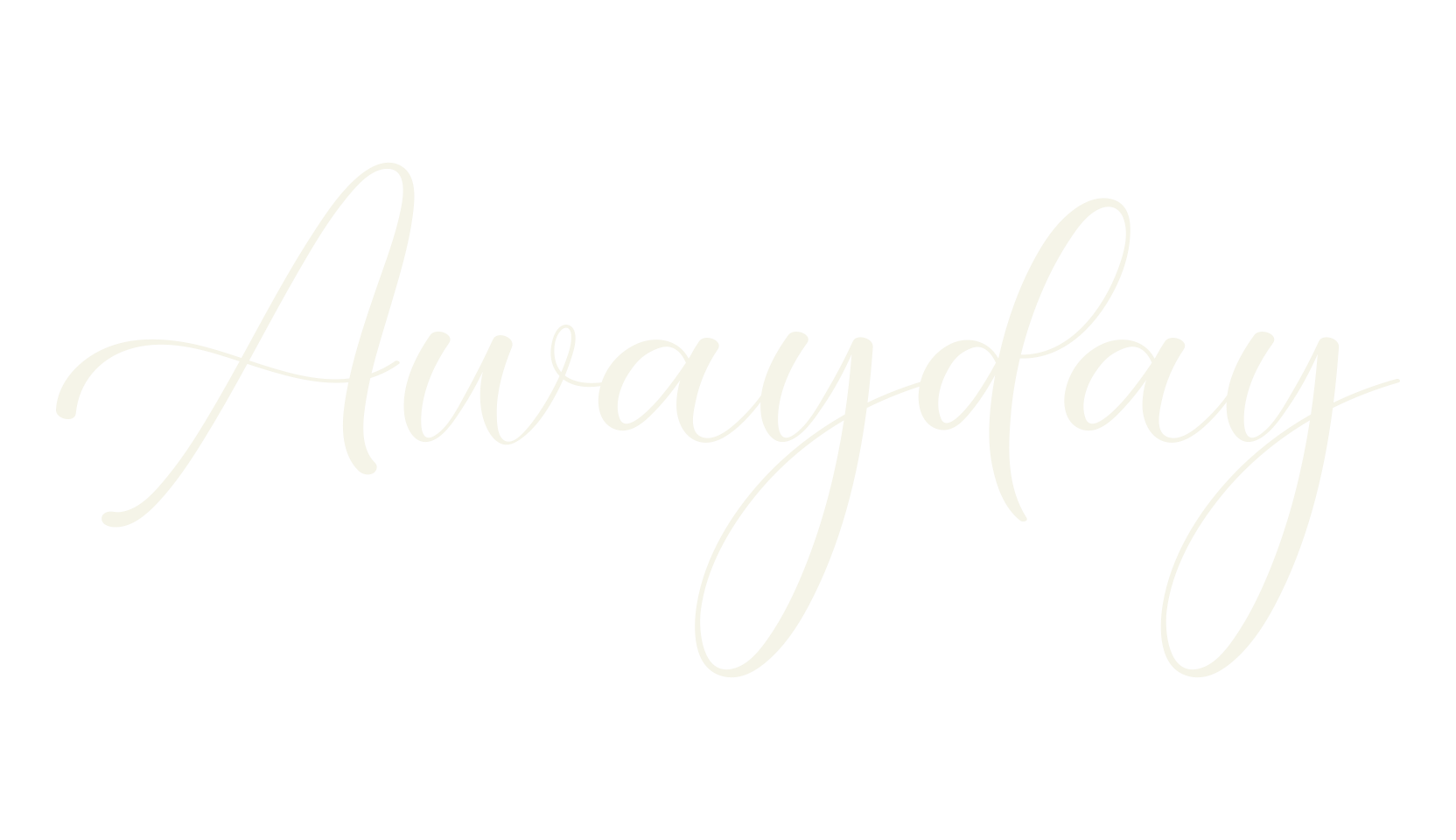 Awayday, fashion script font preview