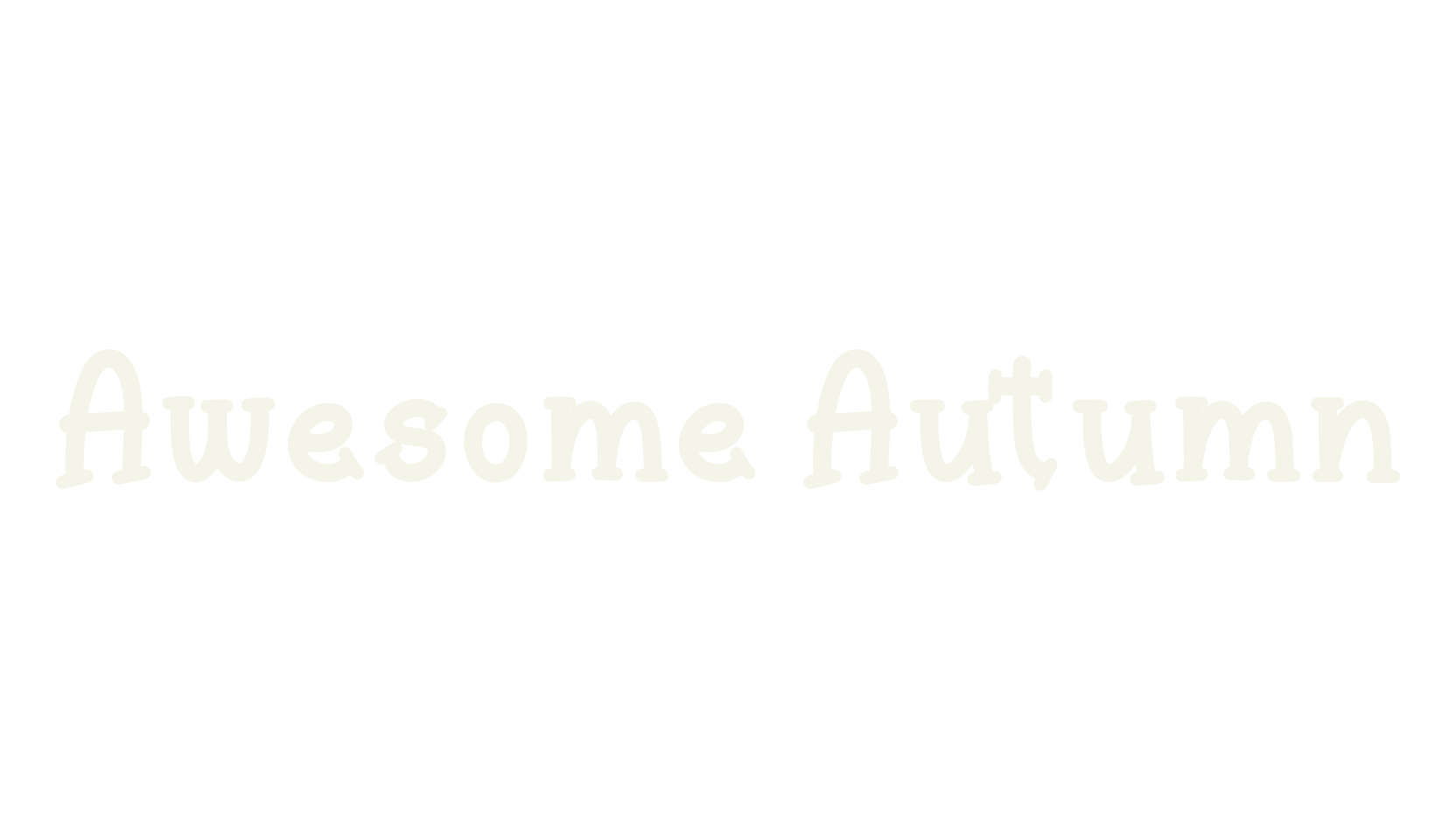 Awesome Autumn, autumn font preview