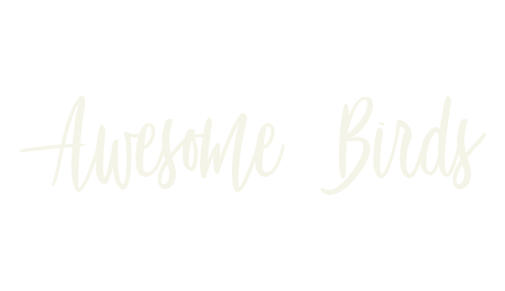 Awesome Birds, fashion script font preview