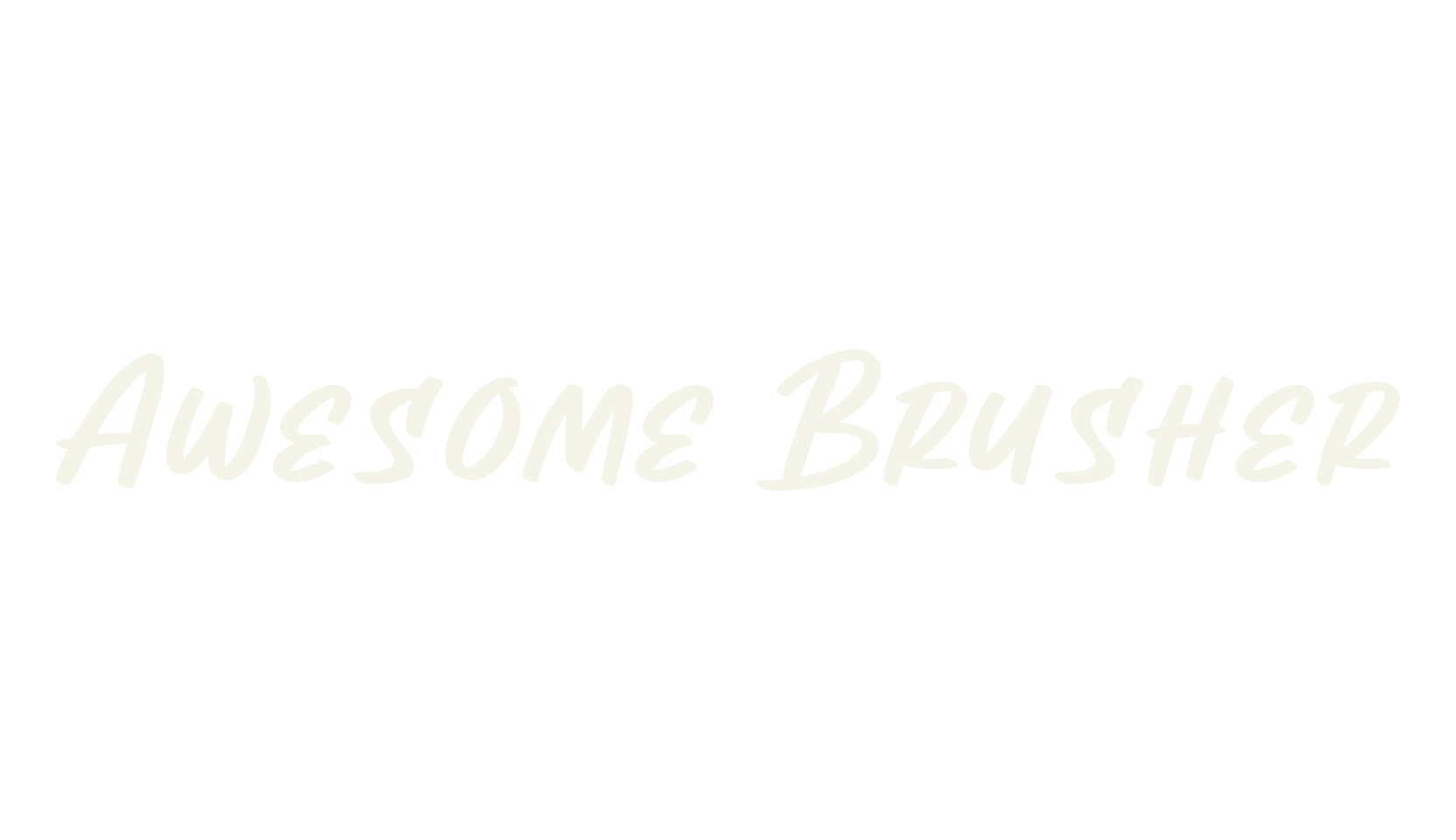 Awesome Brusher, graffiti font preview
