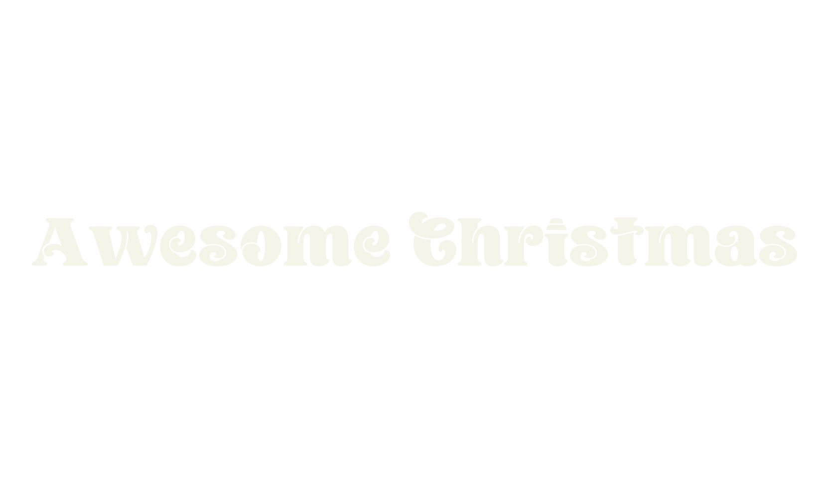 Awesome Christmas, christmas font preview