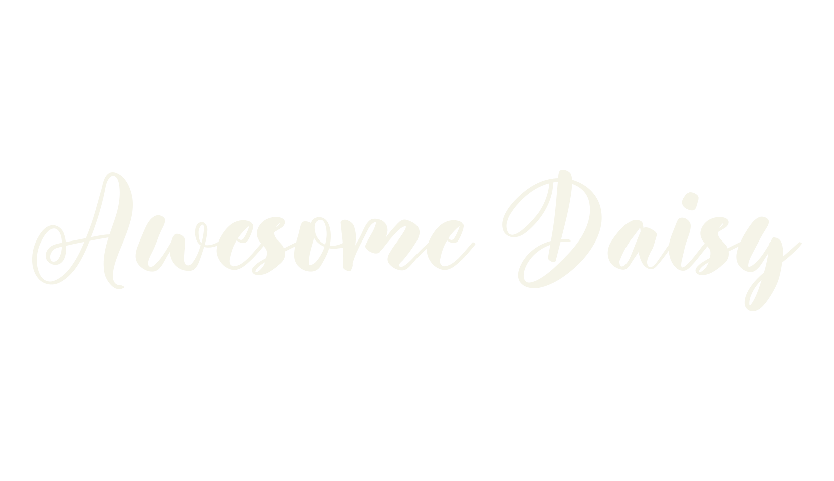 Awesome Daisy, wedding font preview