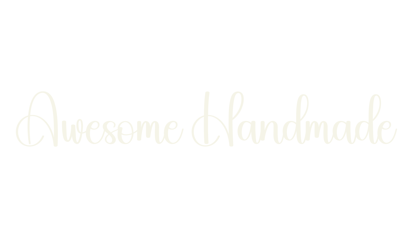Awesome Handmade, calligraphy font preview