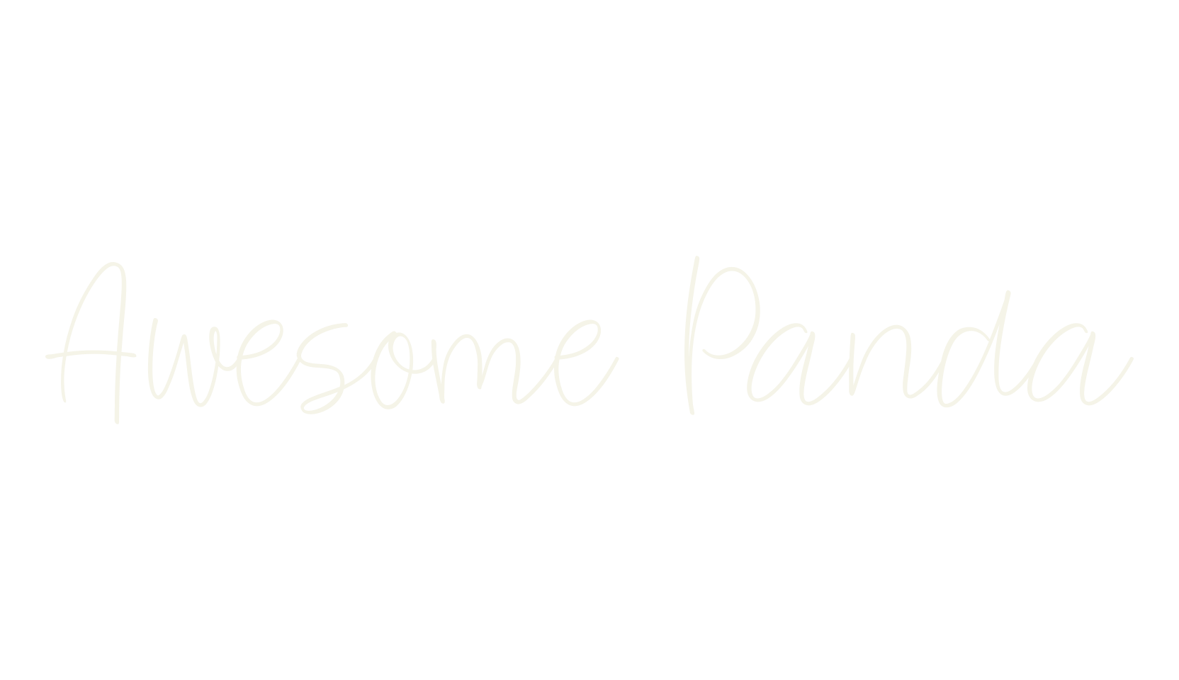 Awesome Panda, cute font preview