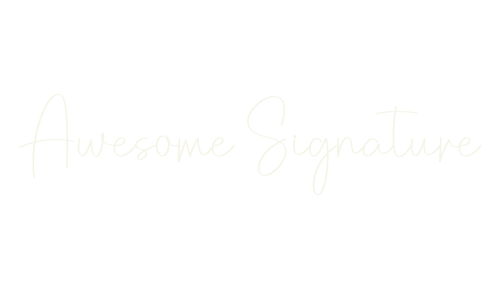 Awesome Signature, calligraphy font preview