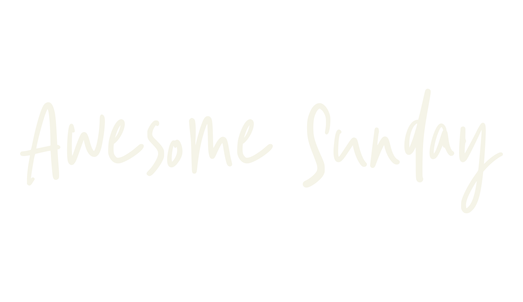 Awesome Sunday, whimsical font preview