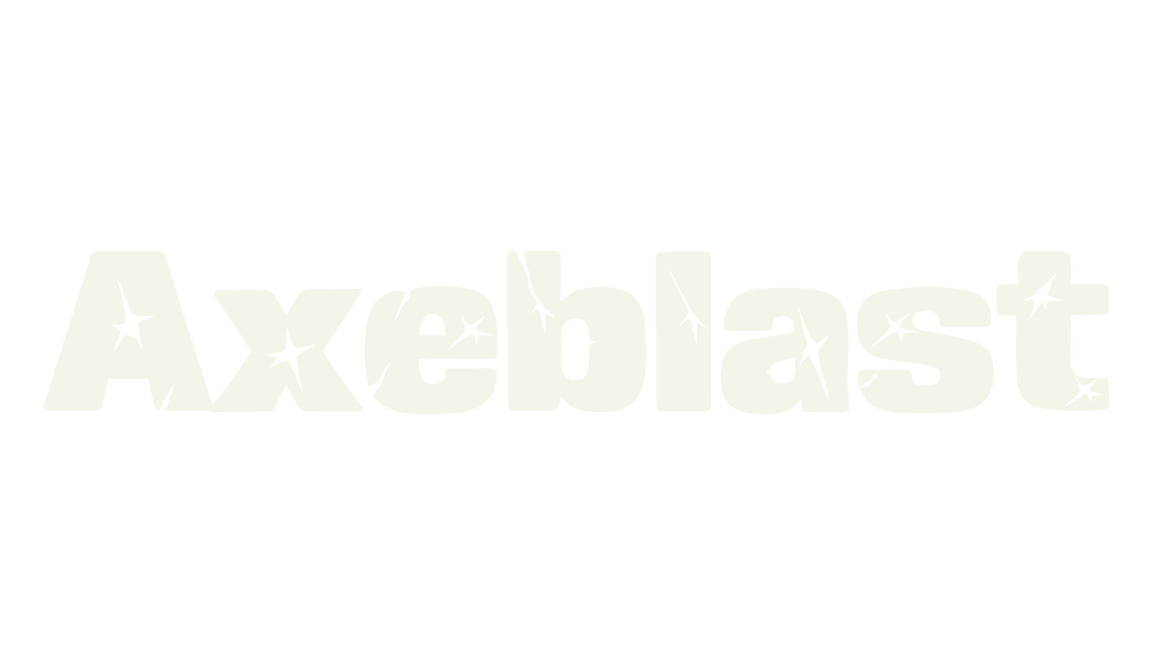 Axeblast, bold font preview