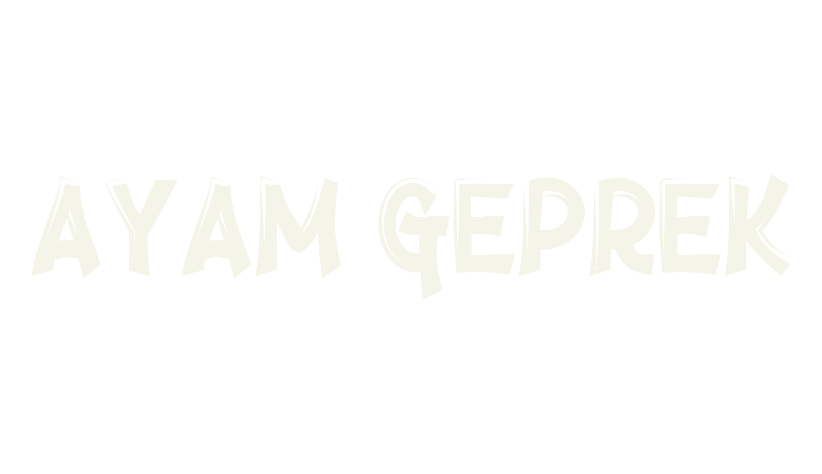 Ayam Geprek, old english font preview