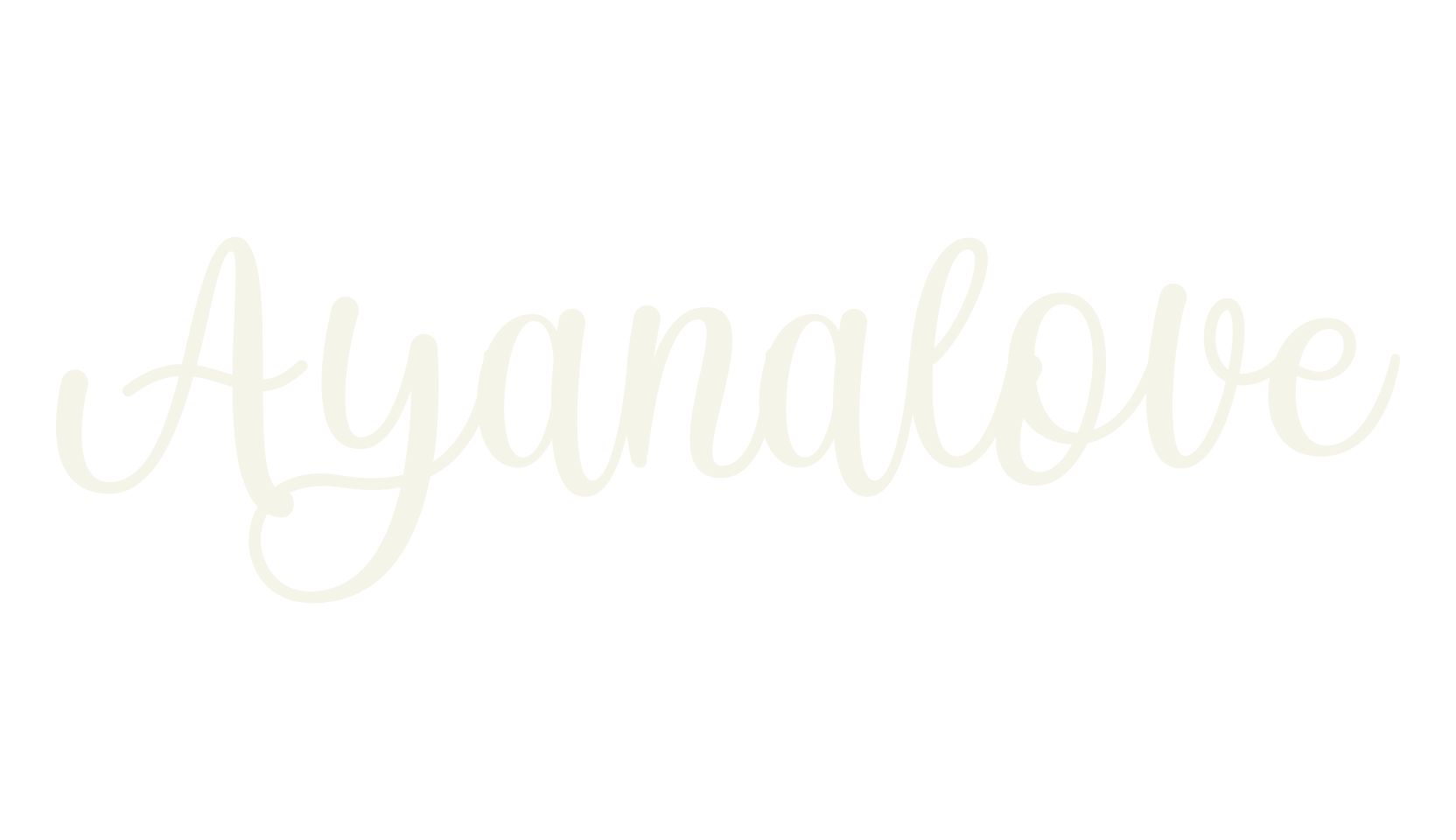 Ayanalove, girly font preview