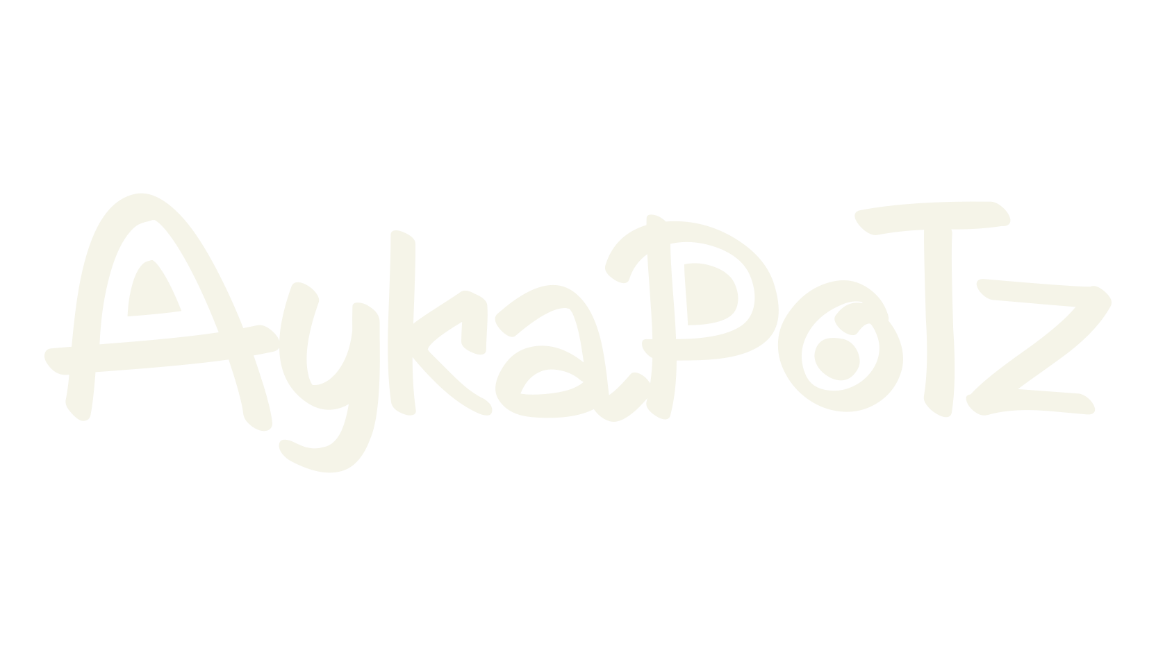 AykaPoTz, cartoon font preview