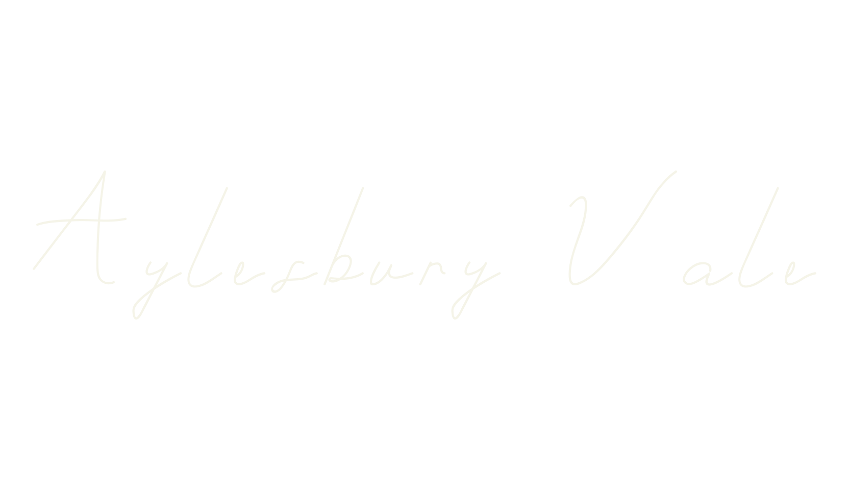 Aylesbury Vale, cursive font preview