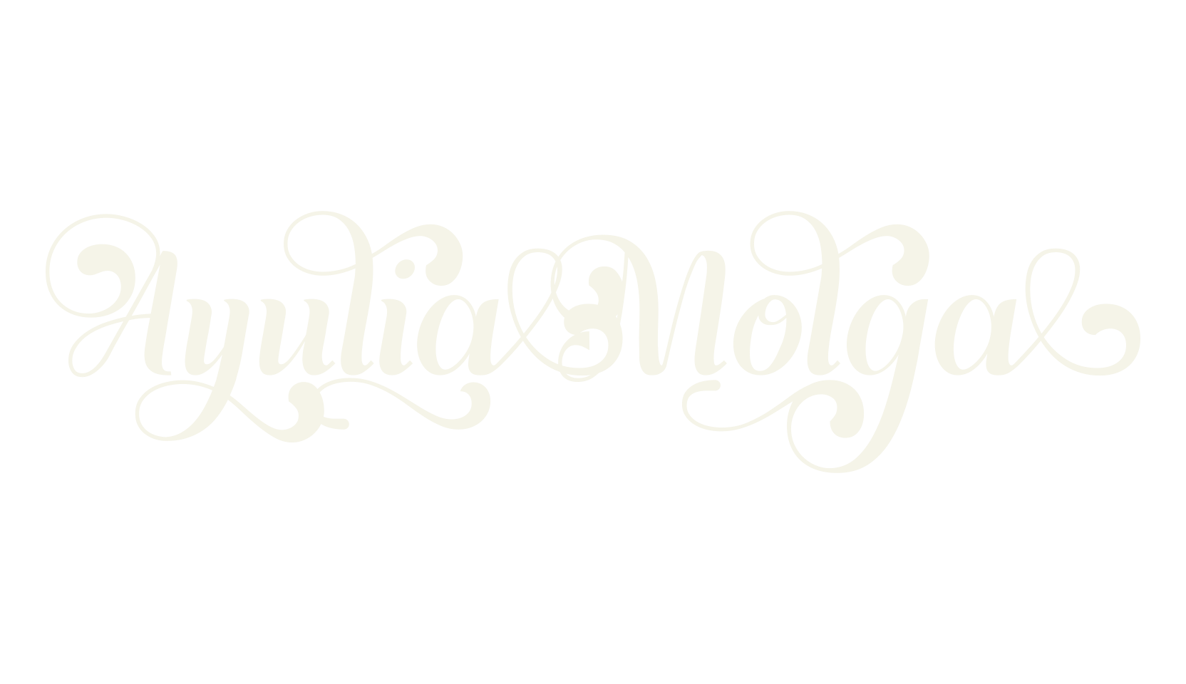 Ayulia Molga, script font preview