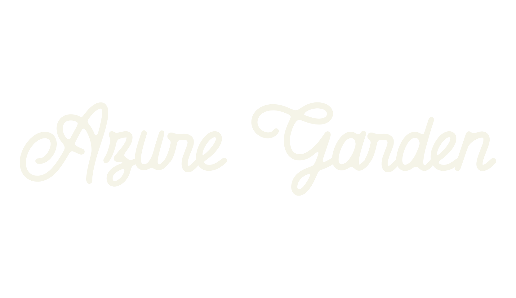 Azure Garden, retro font preview
