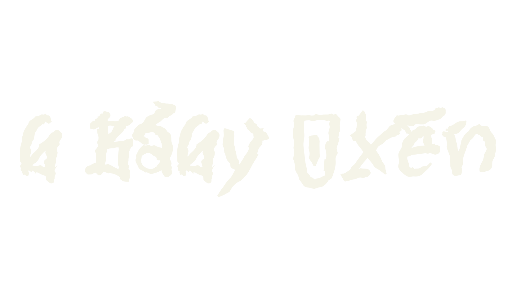 b Baby Oxen, asian font preview