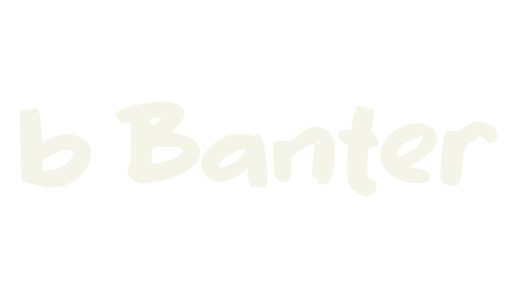 b Banter, lettering font preview