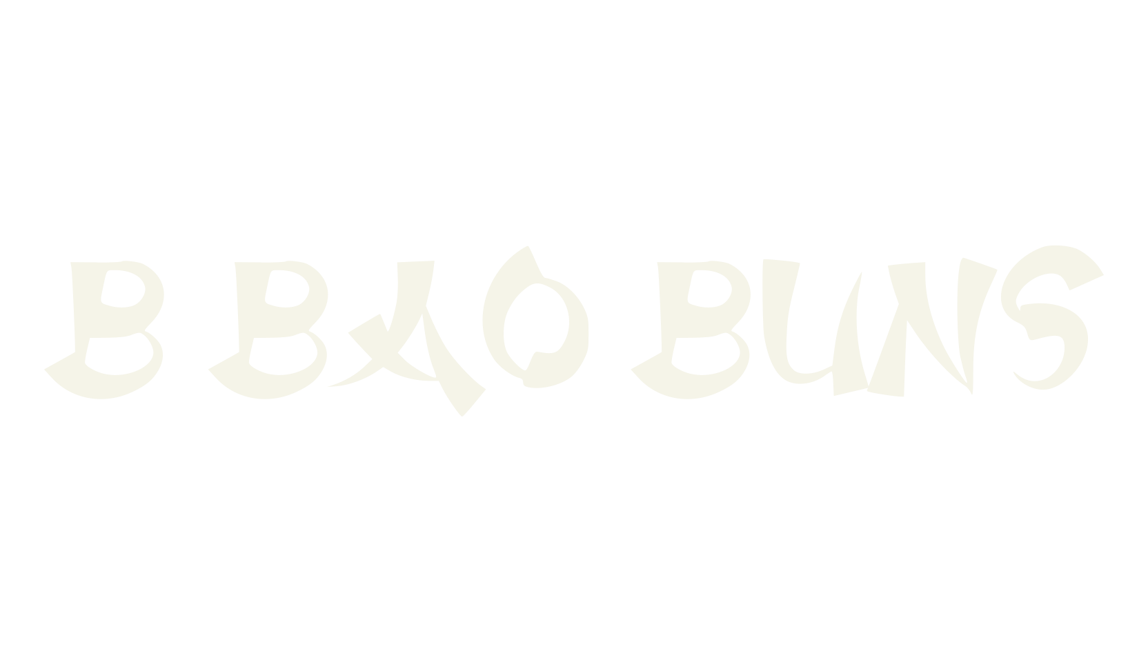b Bao Buns, asian font preview