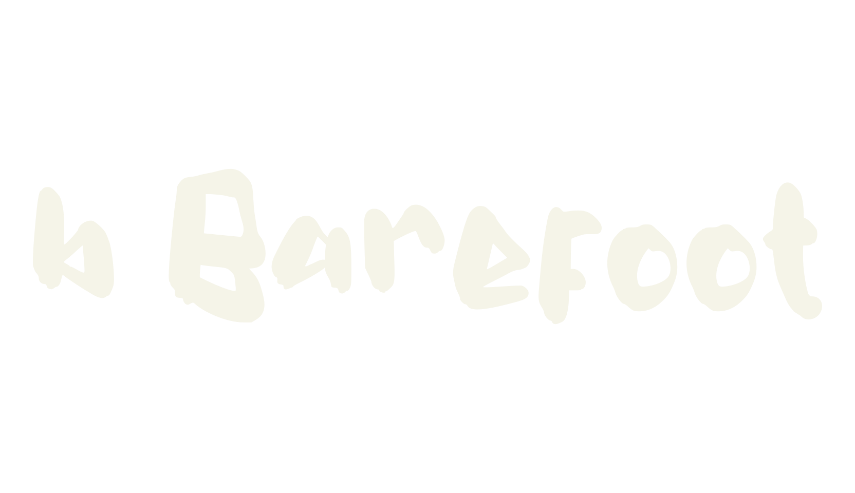b Barefoot, handwritten font preview