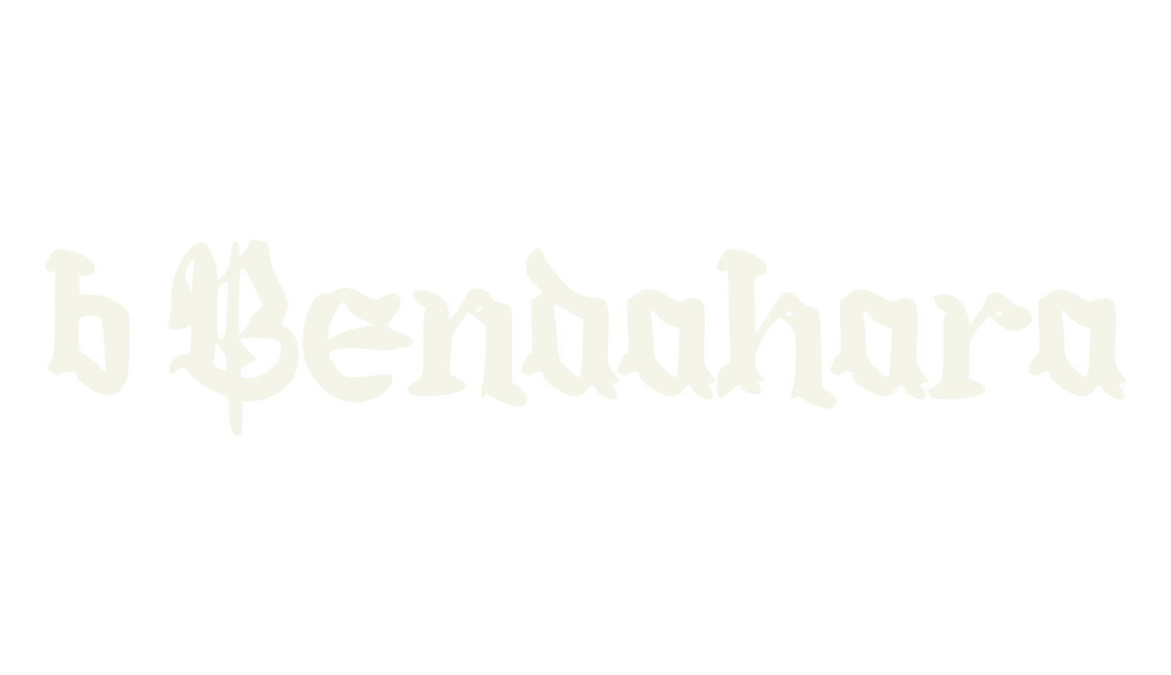 b Bendahara, fashion script font preview