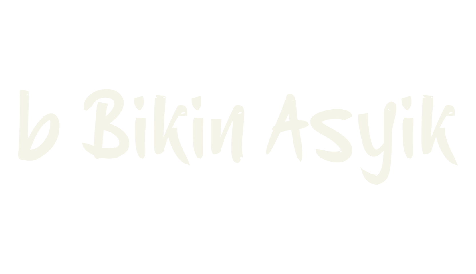 b Bikin Asyik, funky font preview