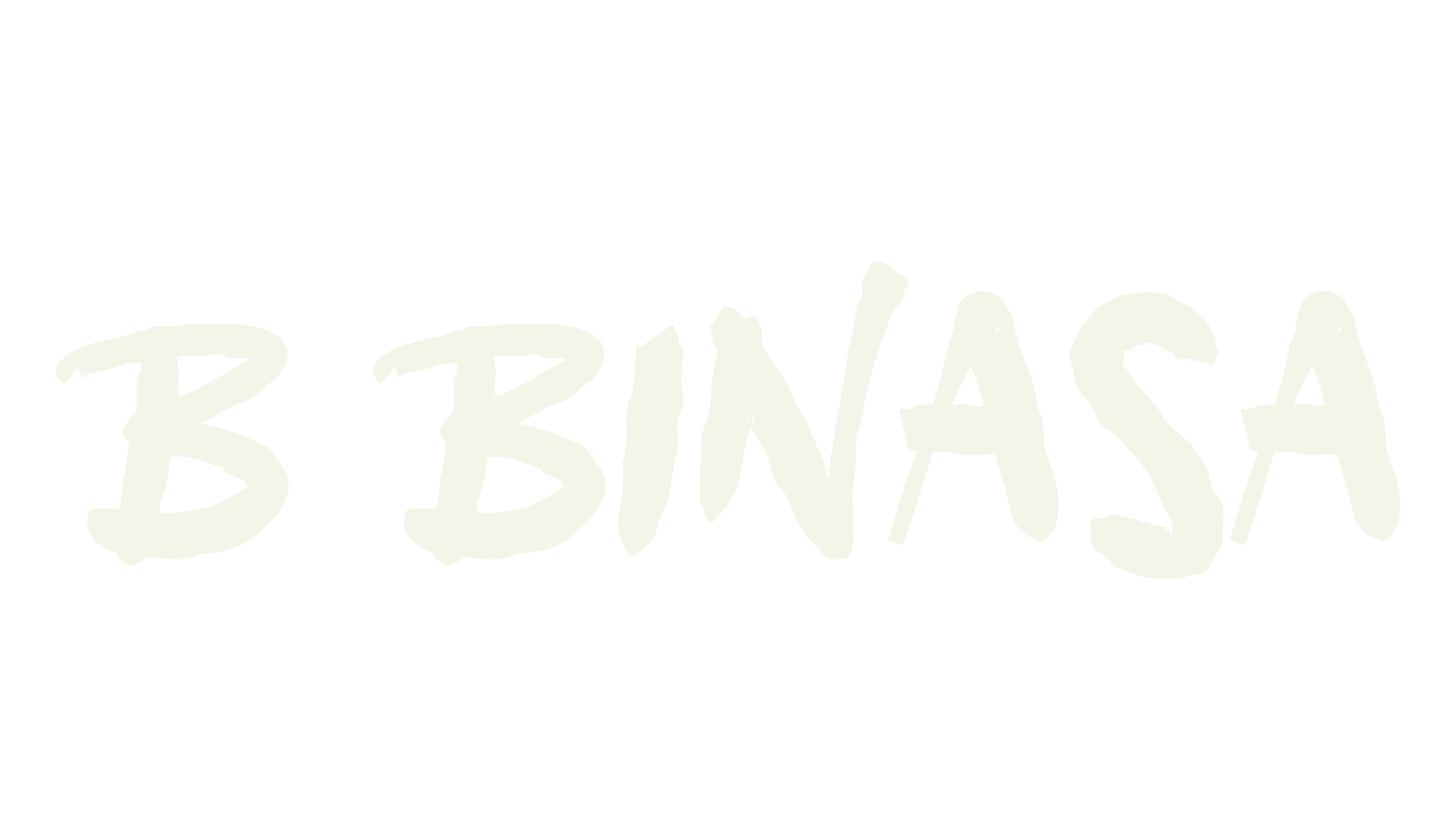 b Binasa, capital font preview