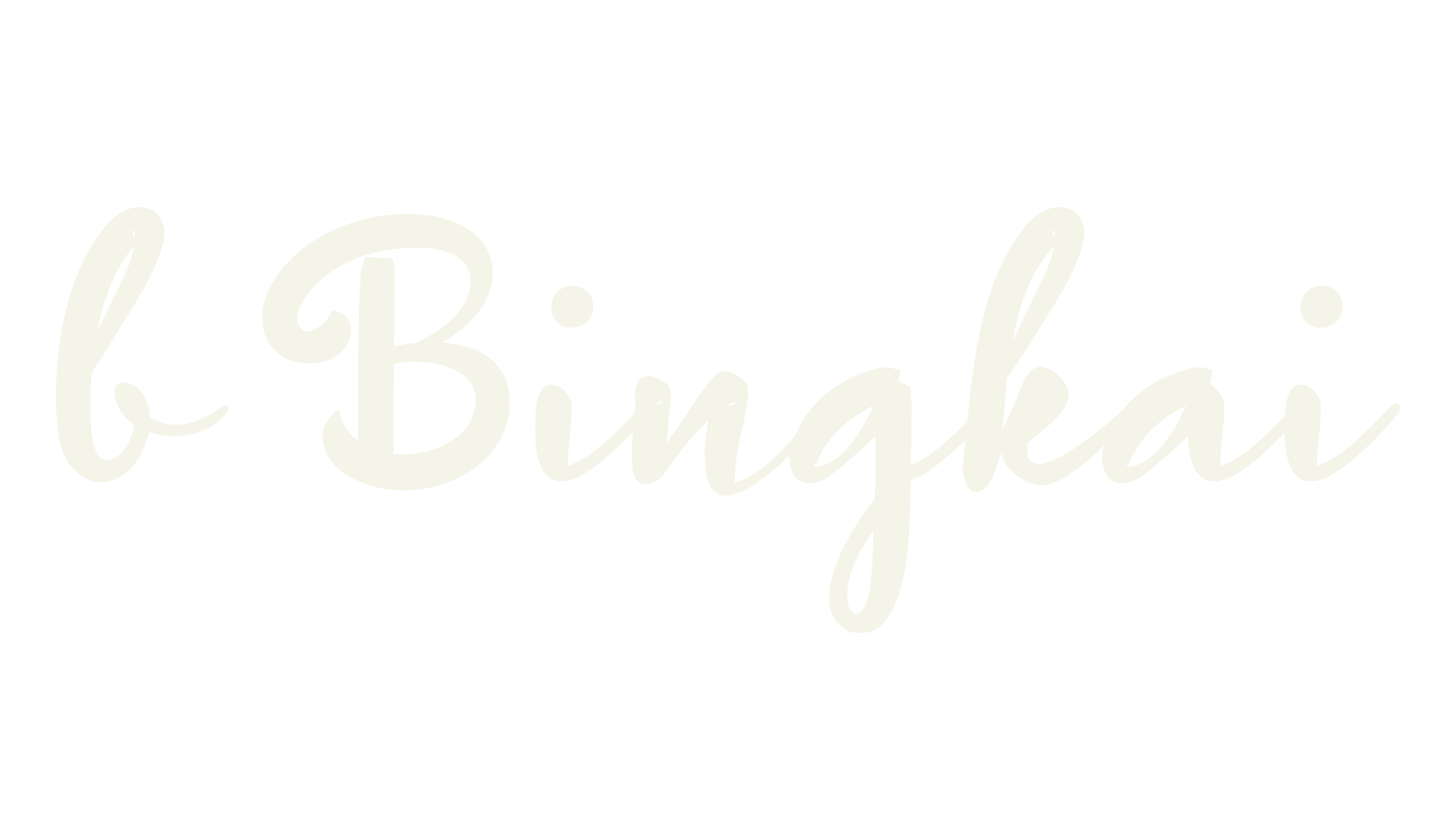 b Bingkai, cursive font preview